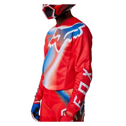 Maillot cross Fox 180 TORSYK 2024 - Rouge / Noir