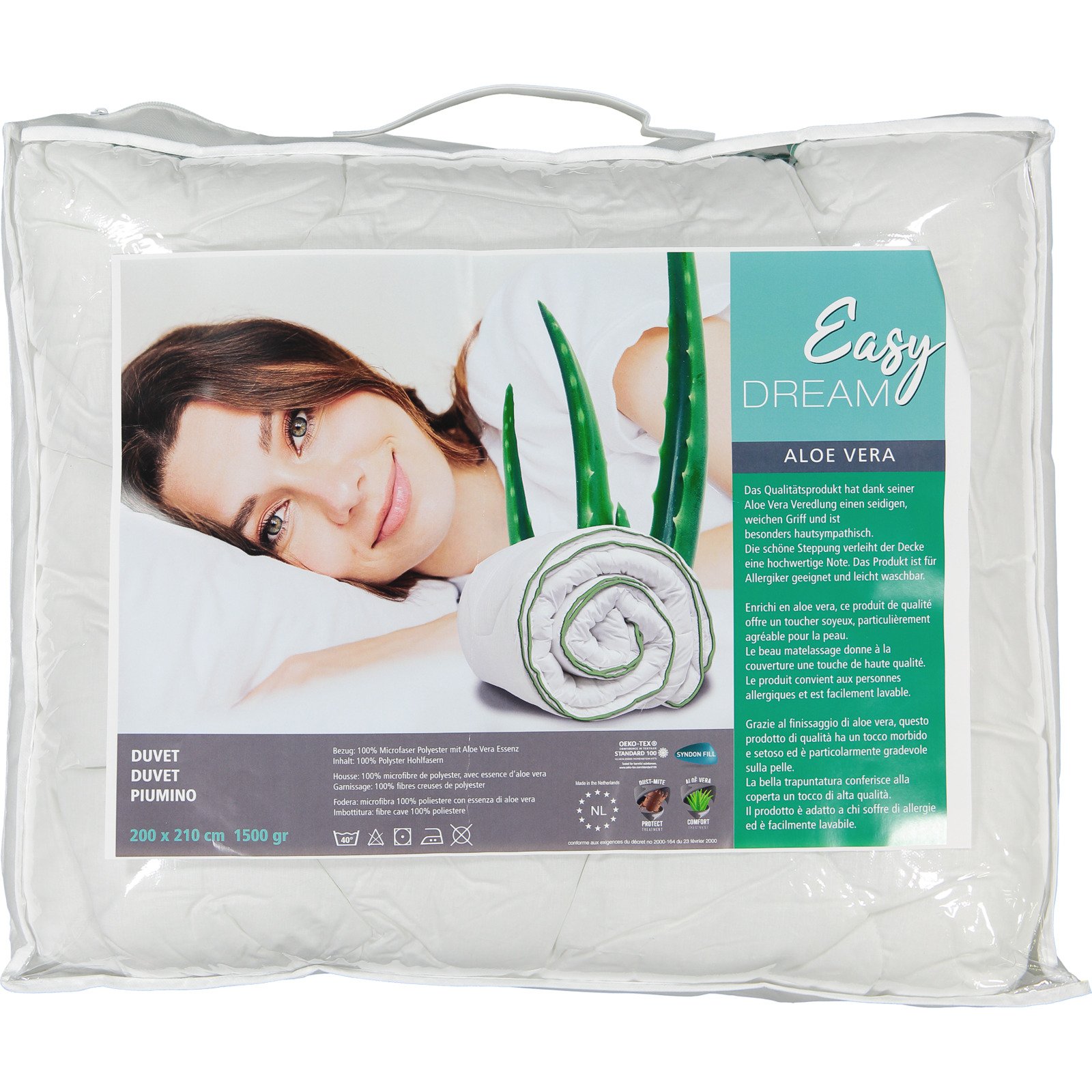 Easy Dream Duvet Aloe Vera 200x210 Duvet Französisch