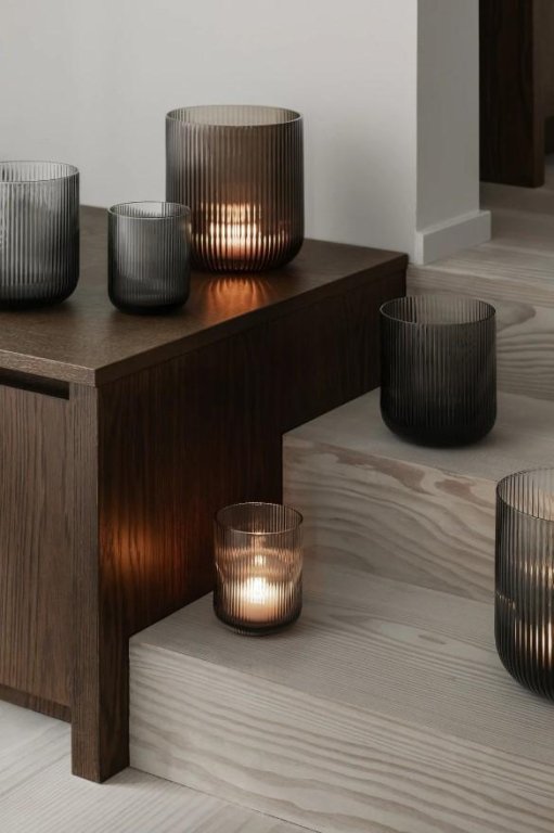 Blomus Ven waxinelichthouder large coffee