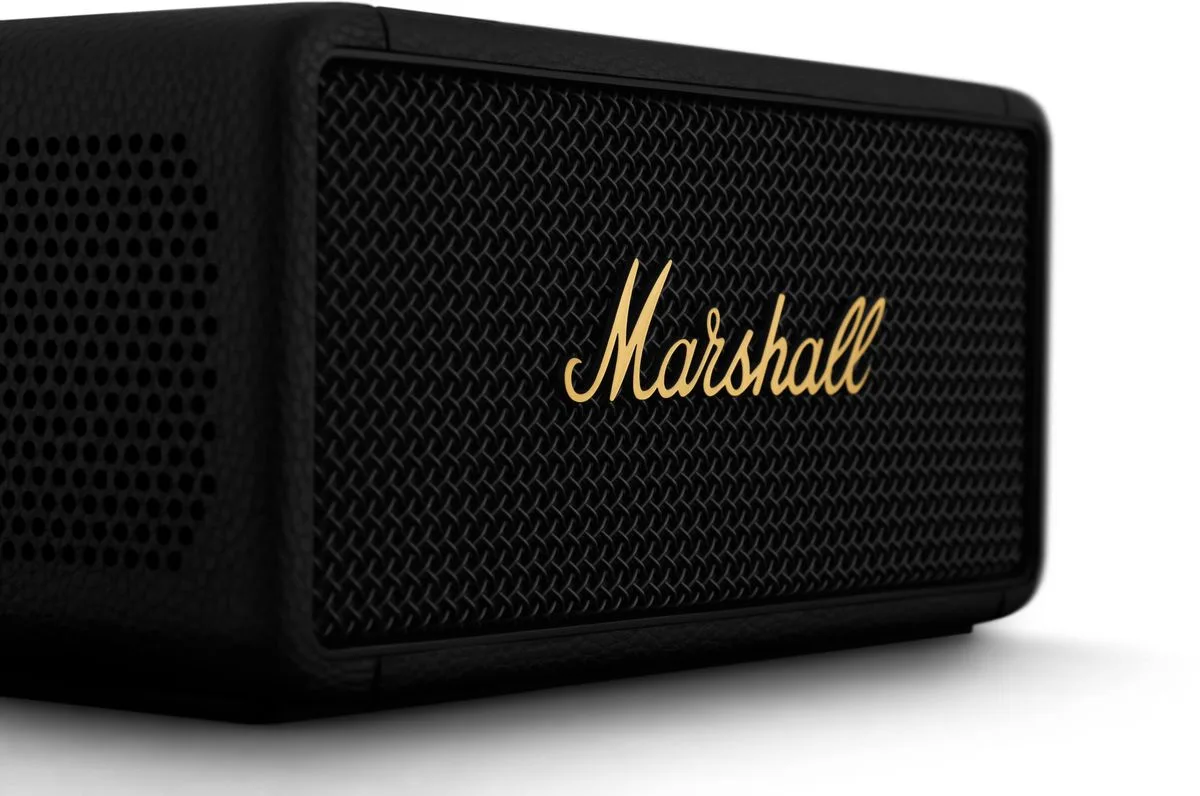 Marshall Middleton Noir et Gold (Black and Brass) Enceintes Bluetooth portables
