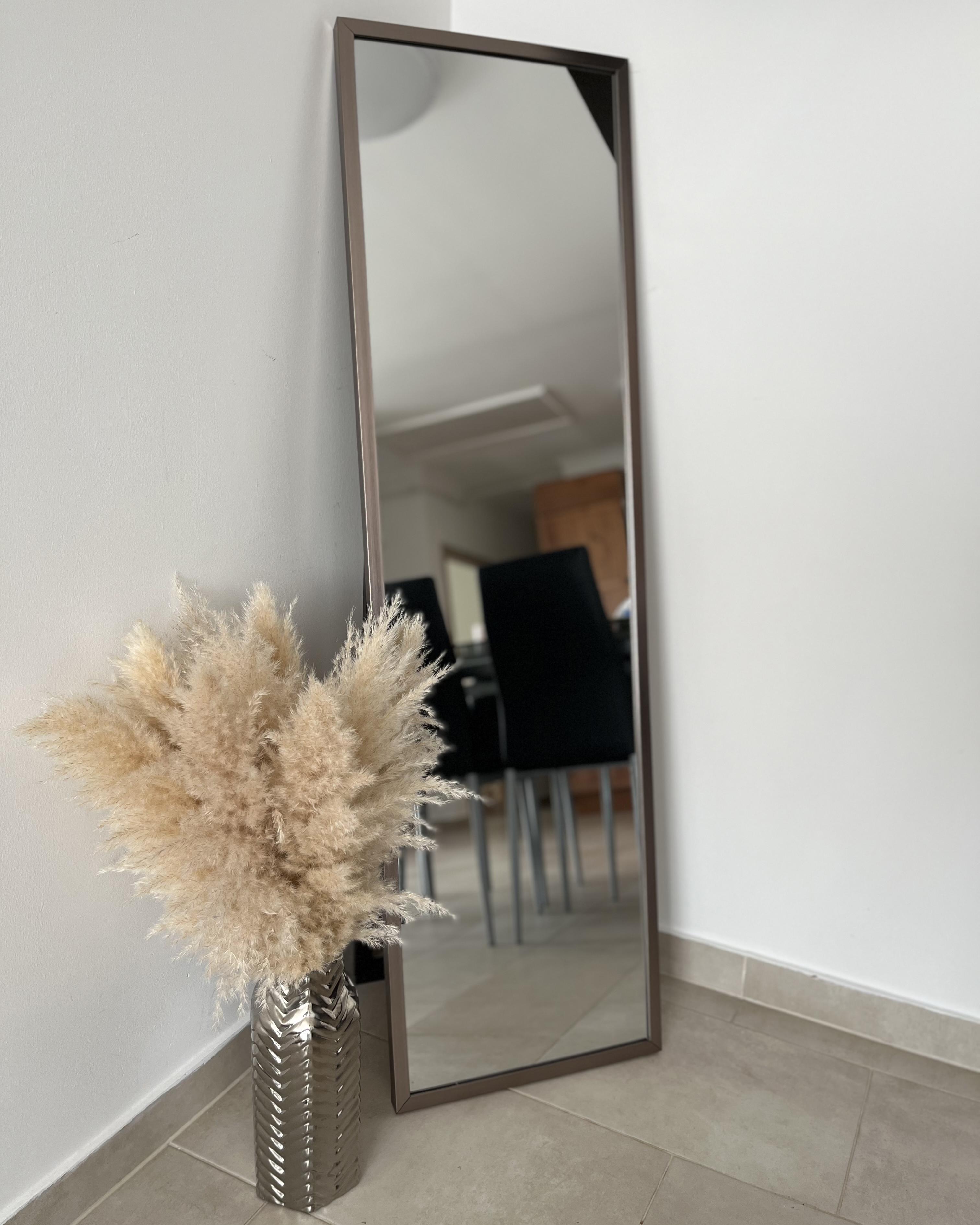 Staande spiegel TORCY 140 cm Zilver