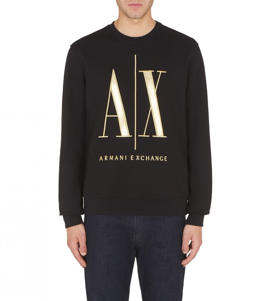 Moletom Armani Exchange Icon Logo Preto