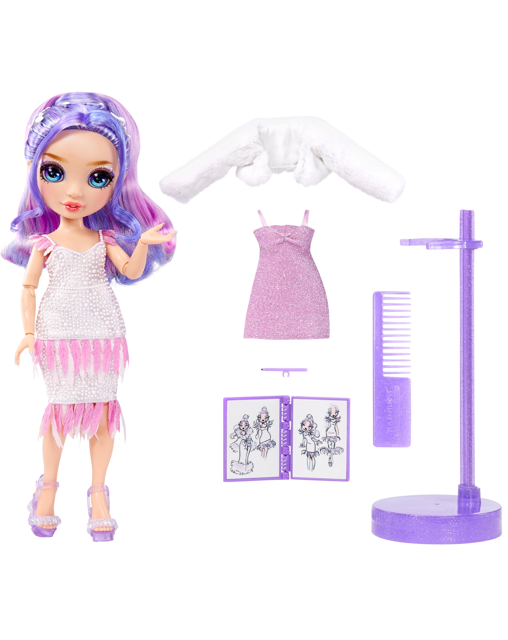 Fashionpuppe RAINBOW HIGH - VIOLET in lila
