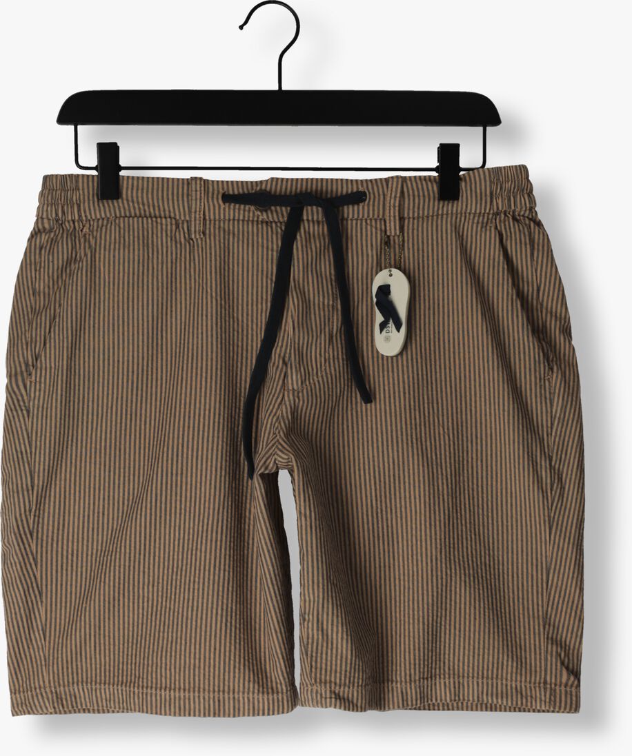 DSTREZZED bruine dstrezzed korte broek lancaster jogger shorts seersucker stripe