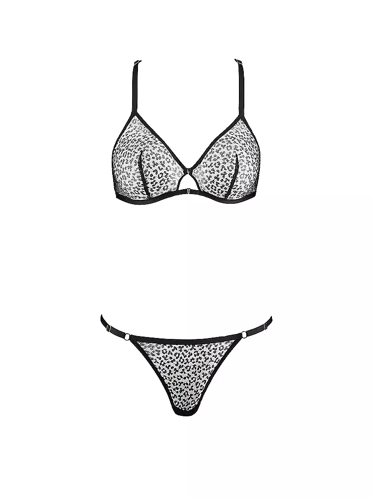 AUBADE Bralette ohne Reifen und String BOITE A DESIRE CLOUD NINE schwarz