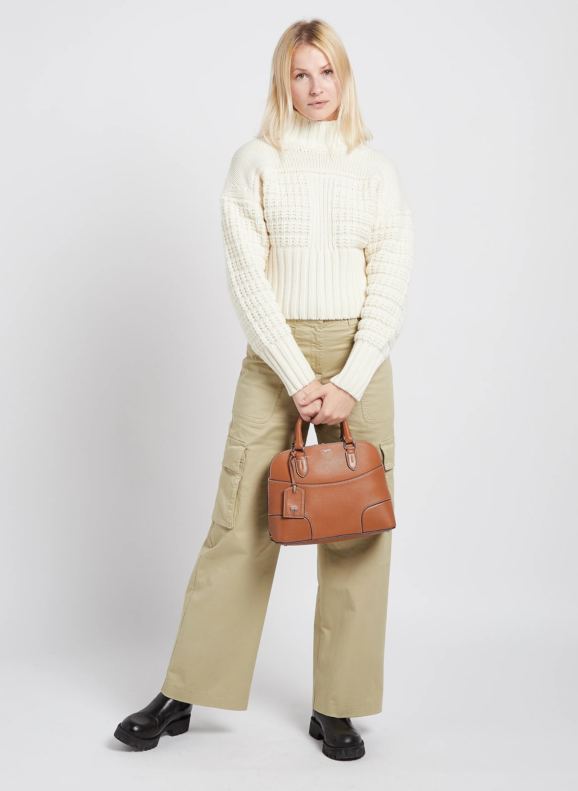 ROMY - Sac bugatti en cuir grainé| Marron