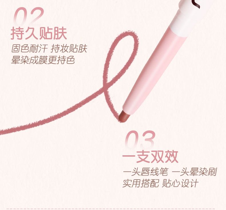 NOVO - Dual-Ended Cloud Soft Lipliner - 4 kleuren