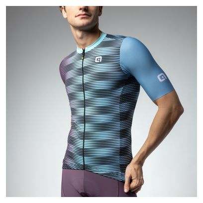 Maillot Manches Courtes Alé Dinamica Vert/Violet