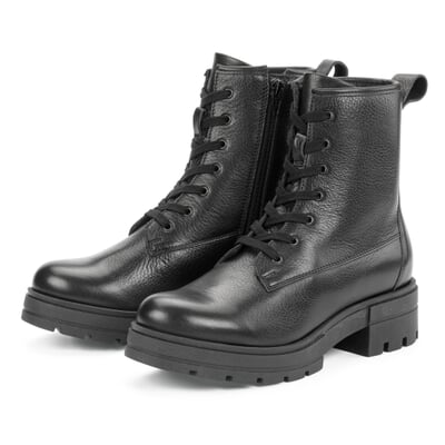 Damen-Lederboot, Schwarz