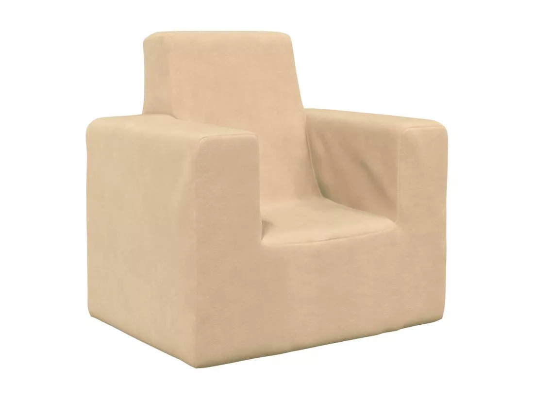 Canapé pour enfants Crème Peluche douce