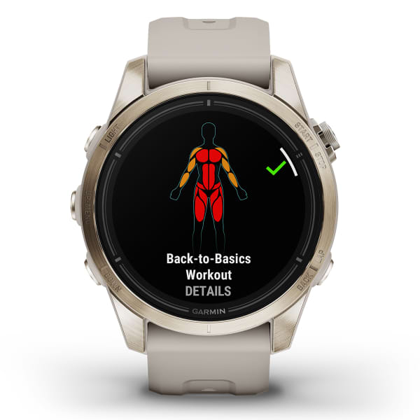 Montre cardio GPS GARMIN EPIX PRO (G2) 42MM SAPPHIRE SAPPHIRE SOFT GOLD LIGHT