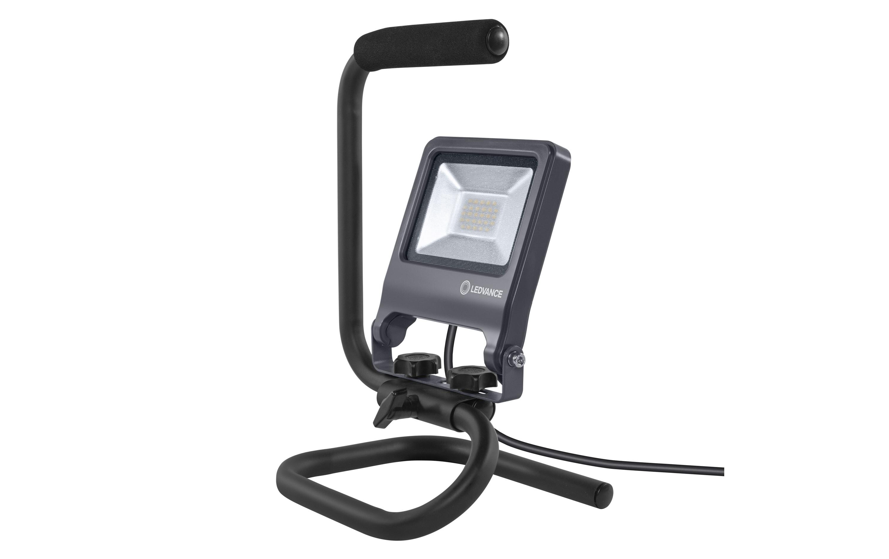 Scheinwerfer Worklight S-Stand CH Plug, 20 W, 4000K, 1700lmFlexibles, tragbares Arbeitslicht mit Stecker-Typ J (SEV 1011)