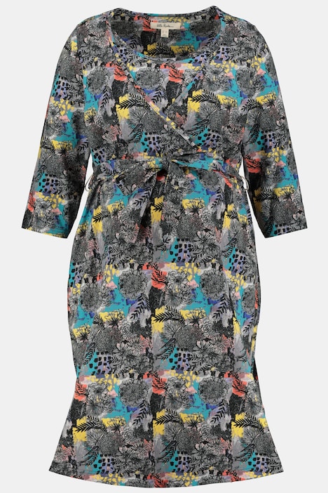 Bellieva-Kleid, Jersey, Still-Funktion, doppellagige Büste, 3/4-Ärmel, GOTS