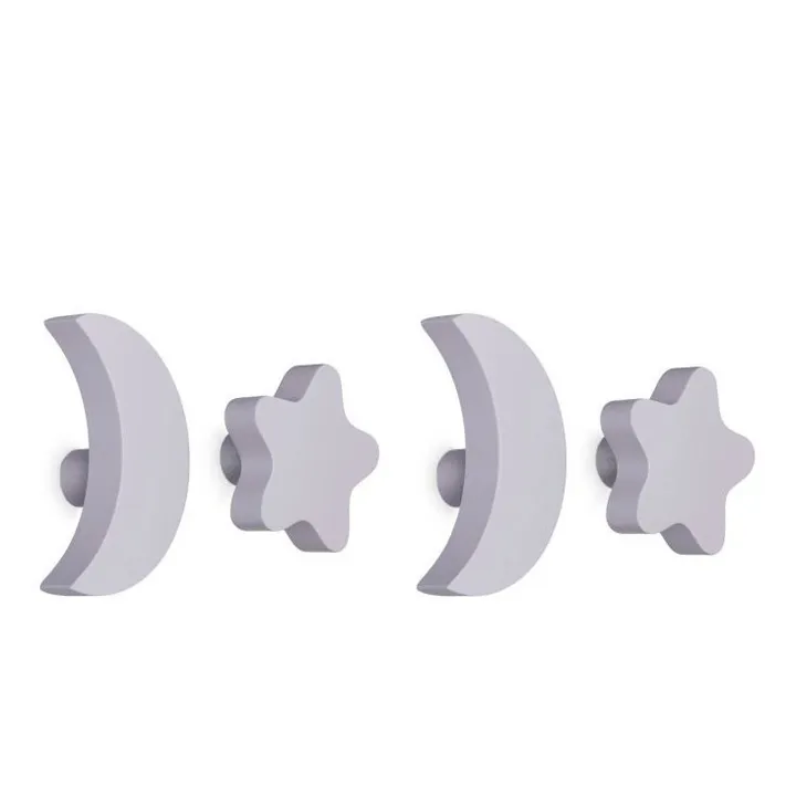 Nofred Patères Stars & Moons - Lot de 4 | Lilas