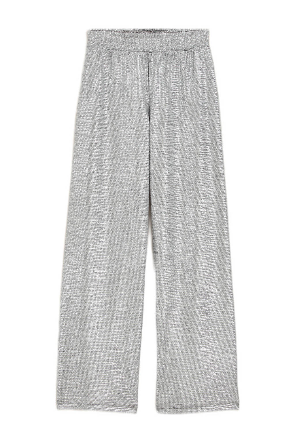WE Fashion straight fit broek zilver