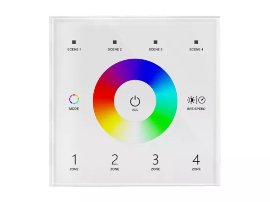 Variateur Master DMX Tactile RGB 4 zones RGB