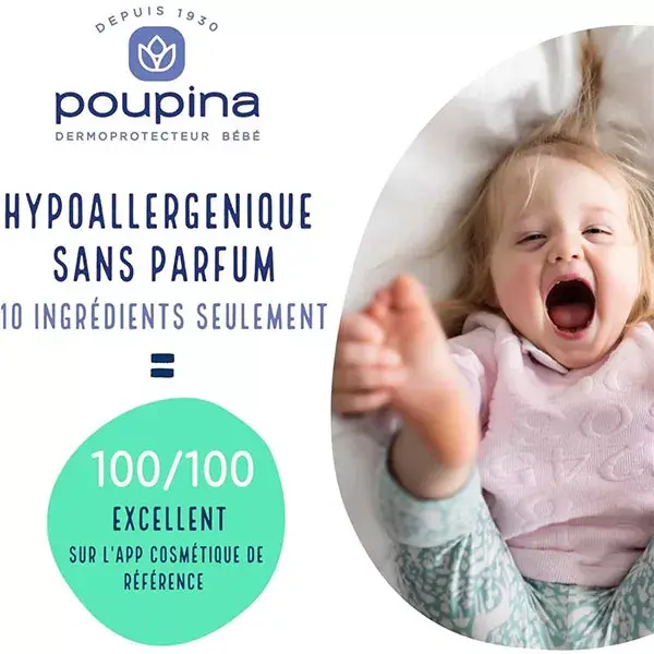 Lenços umedecidos naturais Poupina Baby Care, 60 unidades