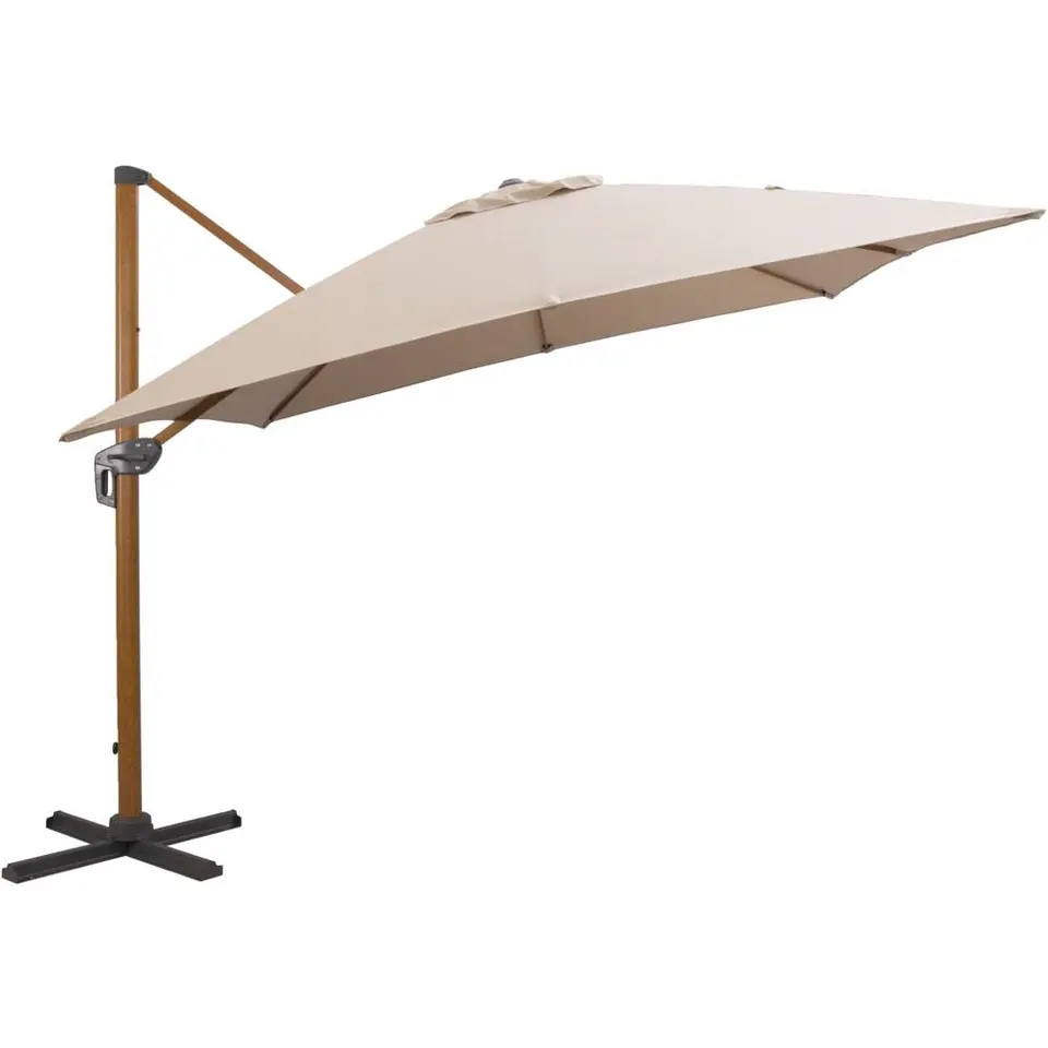 Zweefparasol Nancy - taupe - 300x300 cm
