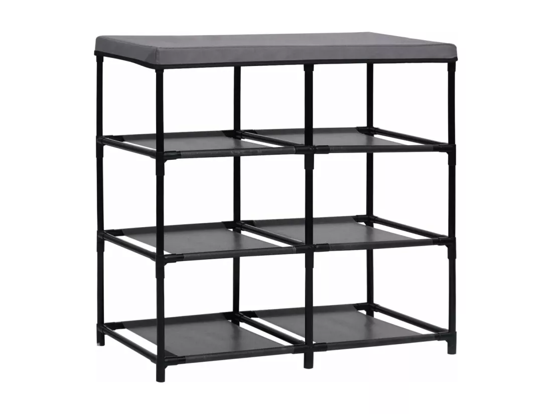 Armoire de rangement à 6 tiroirs 55x29x55 cm Gris Acier