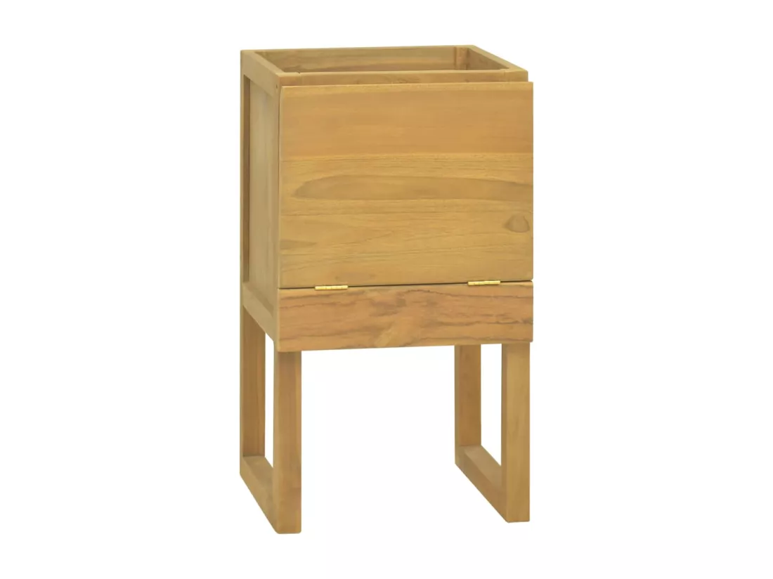 Armoire de salle de bain 41x40x75 cm bois de teck solide