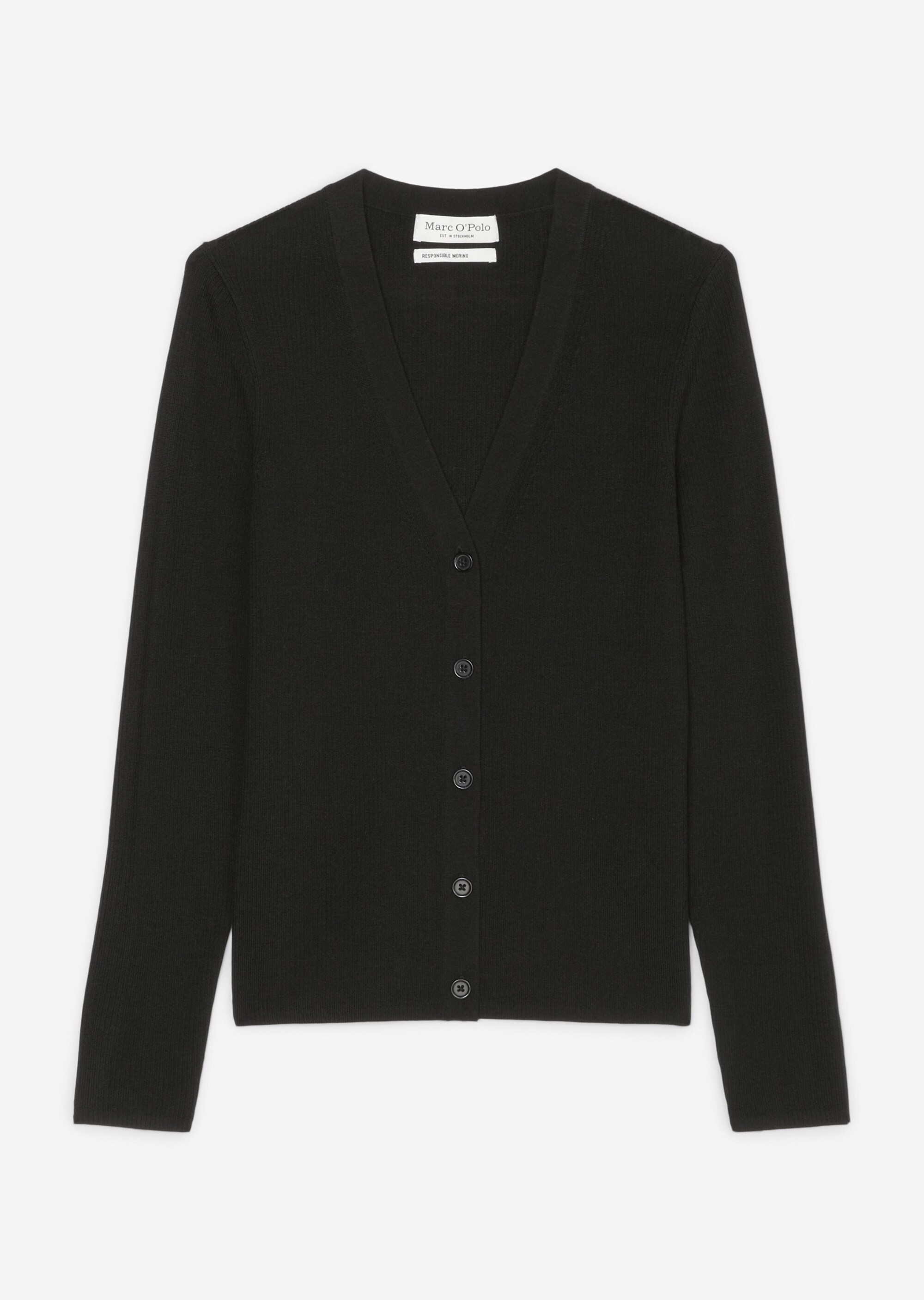 V-Neck-Cardigan slimaus softer Merinowolle