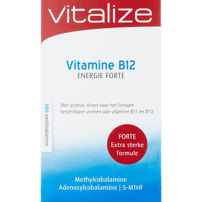 Vitalize Vitamine B12 Energie Forte Smelttabletten