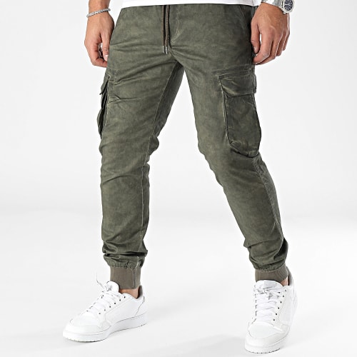 Pantalon Cargo Reflex Rib Vert Kaki
