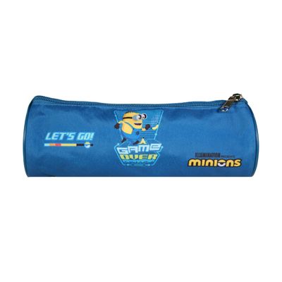 Trousse ronde Les Minions - 1 compartiment - bleu - Bagtrotter