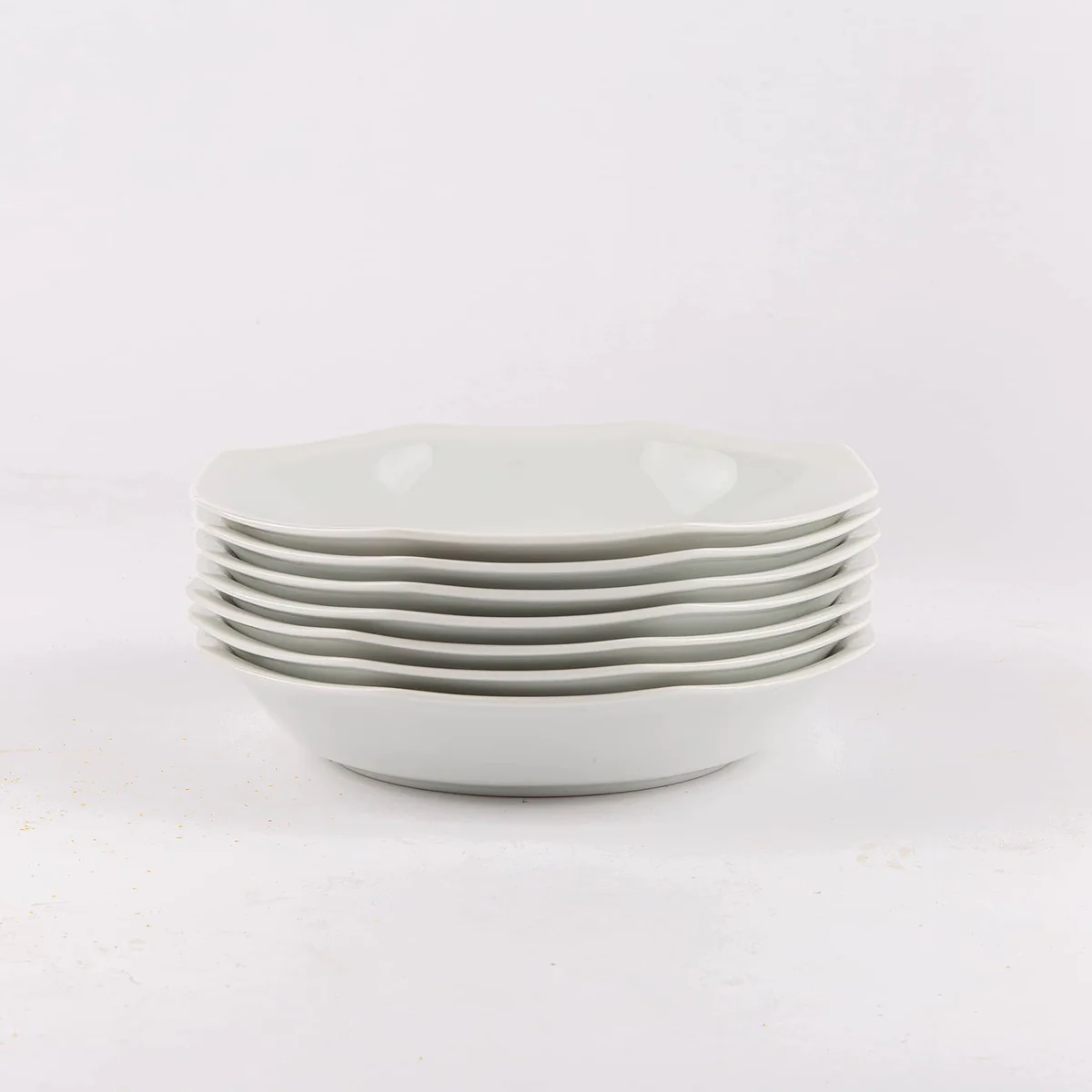 Assiette creuse octogonale blanche OGRE La Fabrique