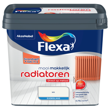 Flexa Mooi Makkelijk radiatorlak zijdeglans wit 750 ml