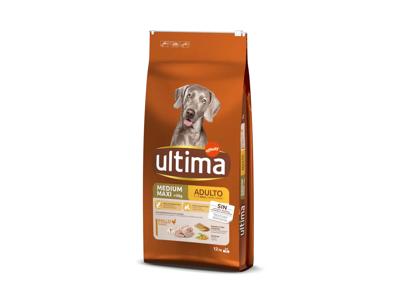 RAÇÃO PARA CÃO ULTIMA COM FRANGO 12KG