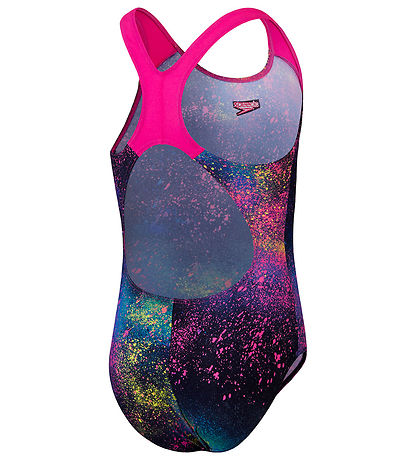 Speedo Badeanzug - Digital Allover Splashback - Black/Pink