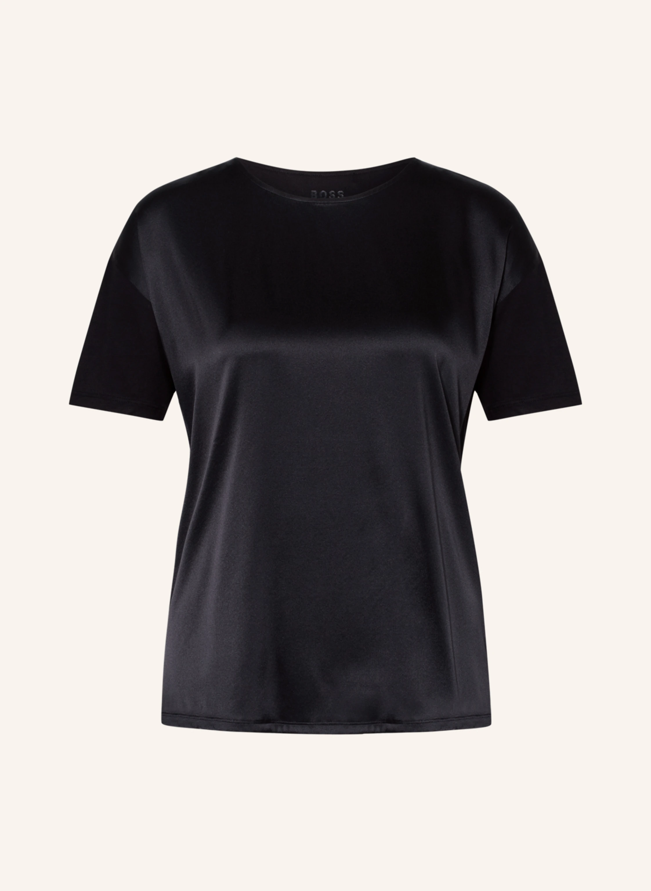 BOSS Blusenshirt ESANDY im Materialmix mit Seide