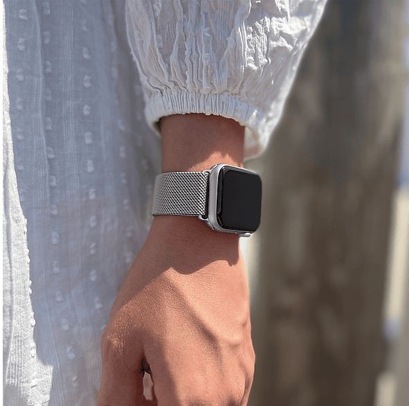 STRAP-IT - Milanese Band - Zilver - Geschikt voor Apple Watch Ultra - 49mm