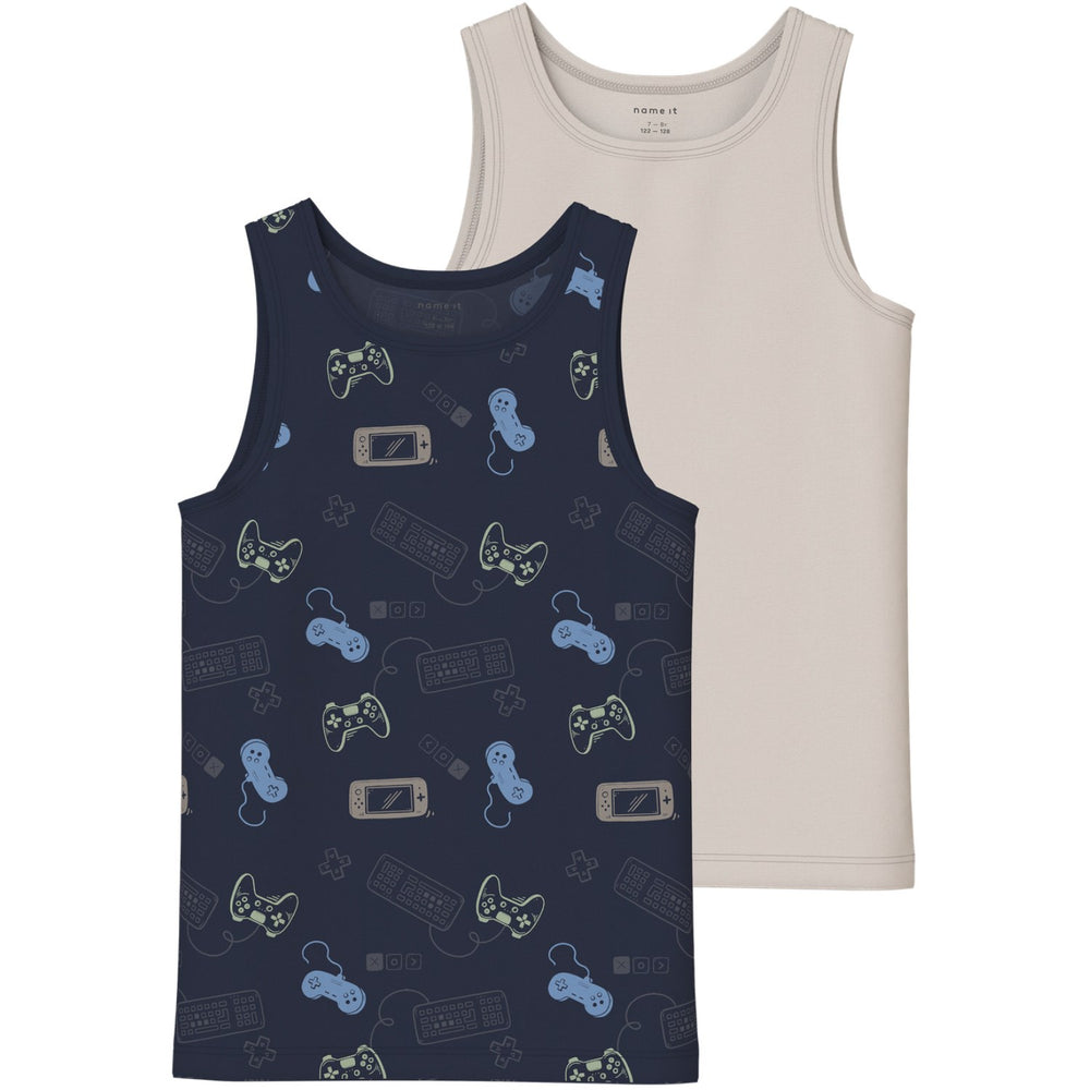 Køb Name It Navy Blazer Nkmtank Top 2P Navy Gamer Noos