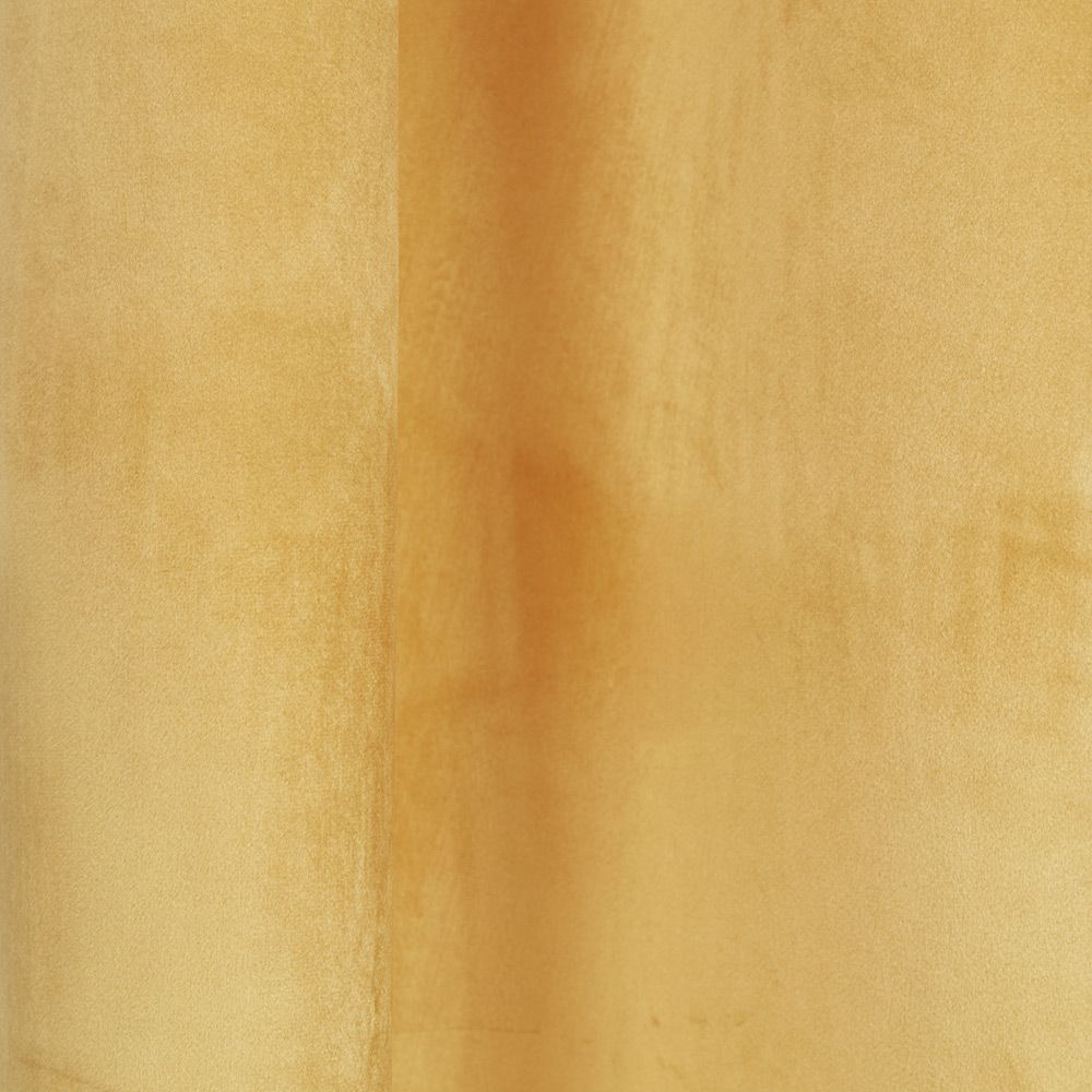 Rideau polyester 140x240cm effet velours jaune