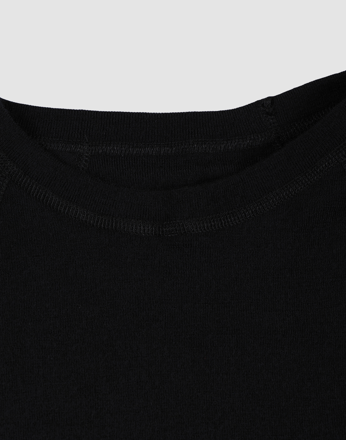Shirt met raglanmouwen van merinowol voor dames in Zwar