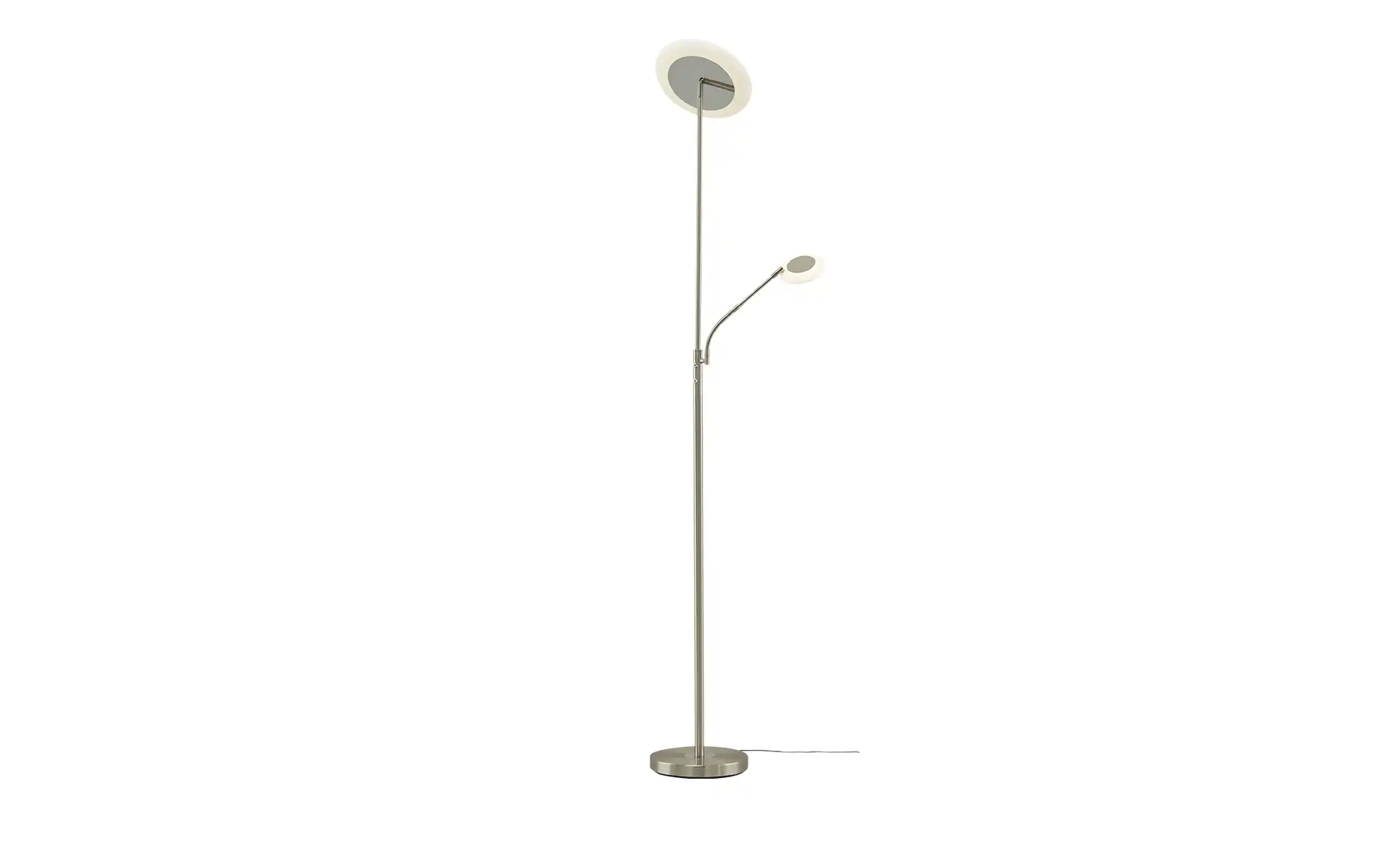 KHG LED-Deckenfluter, 2-flammig, Nickel-matt