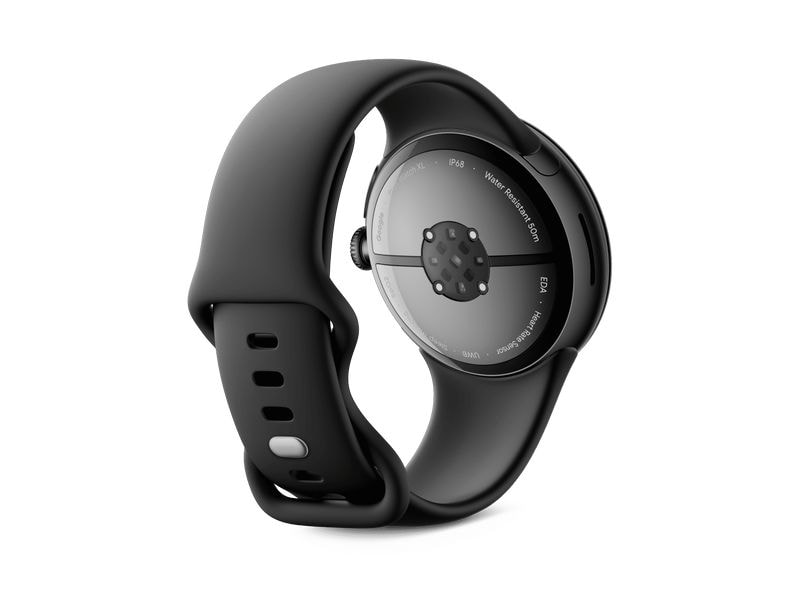 Google Pixel Watch 3 4G 45 mm Schwarz Schlanke Smartwatch mit erweitertem Gesundheits- und Schlaftracking