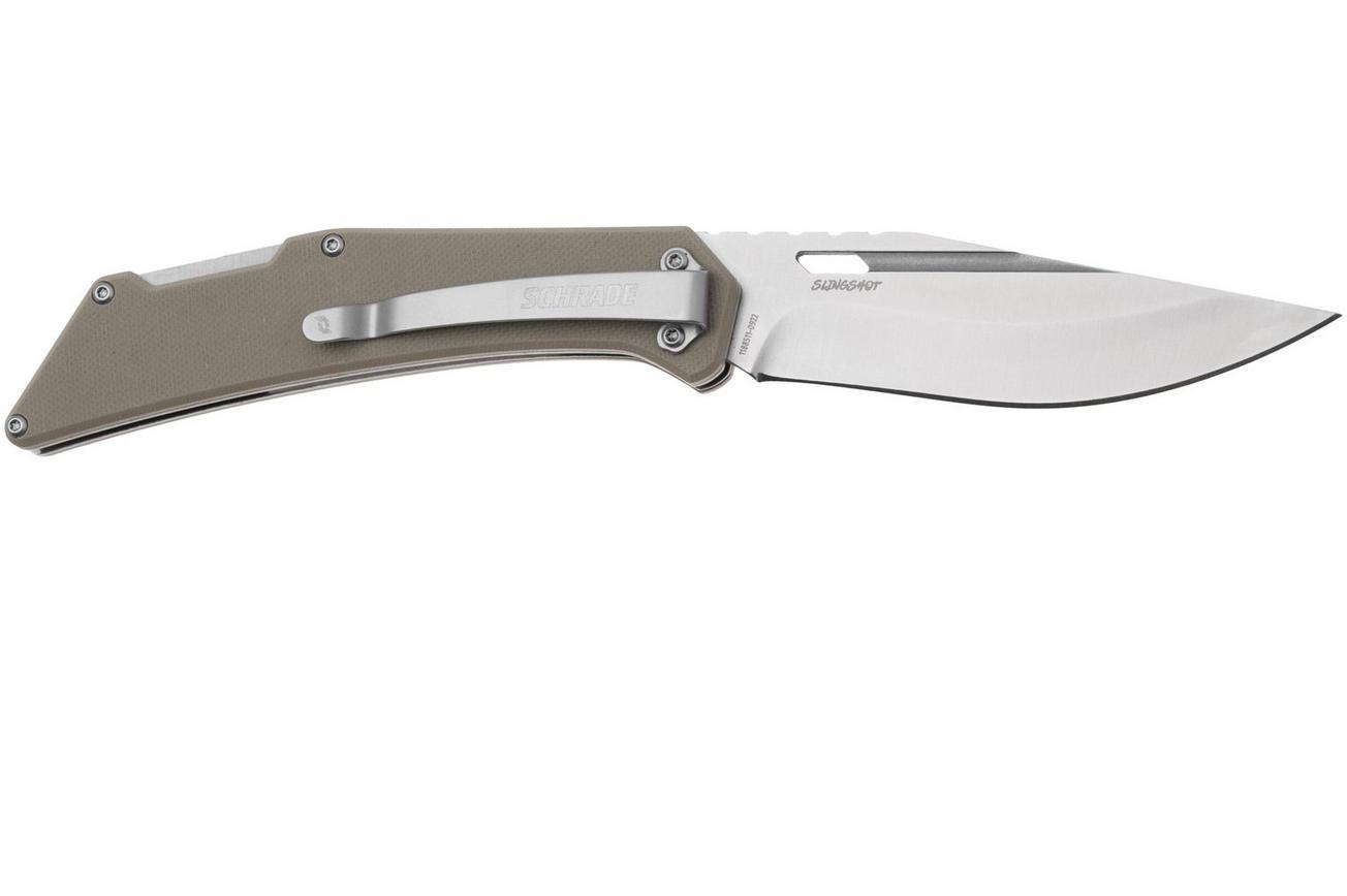 Schrade Slingshot 1159301 Tan G10, zakmes