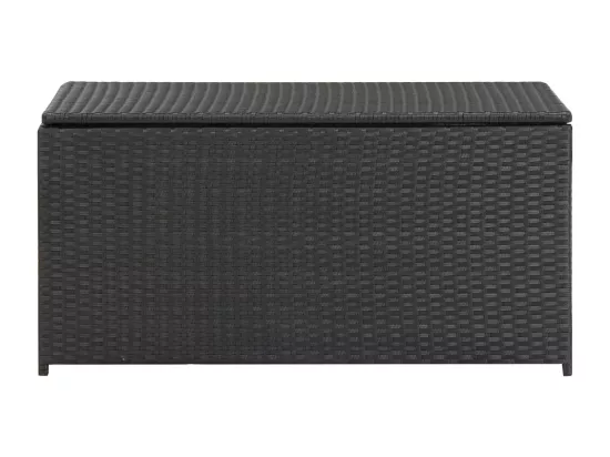 Coffre boîte meuble de résine noire 100 x 50 x 50 cm 02_0013118