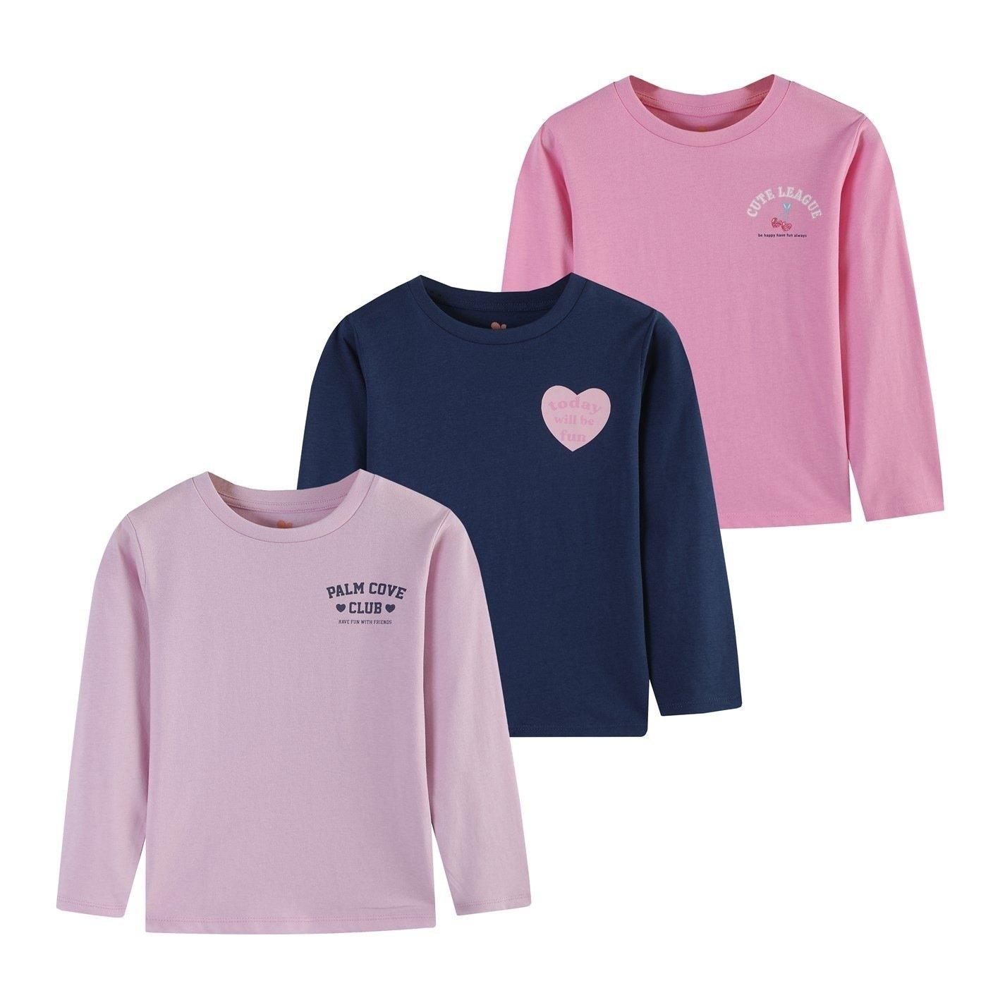 Be You Studio Younger Girl 3 Pack Long Sleeve Tops