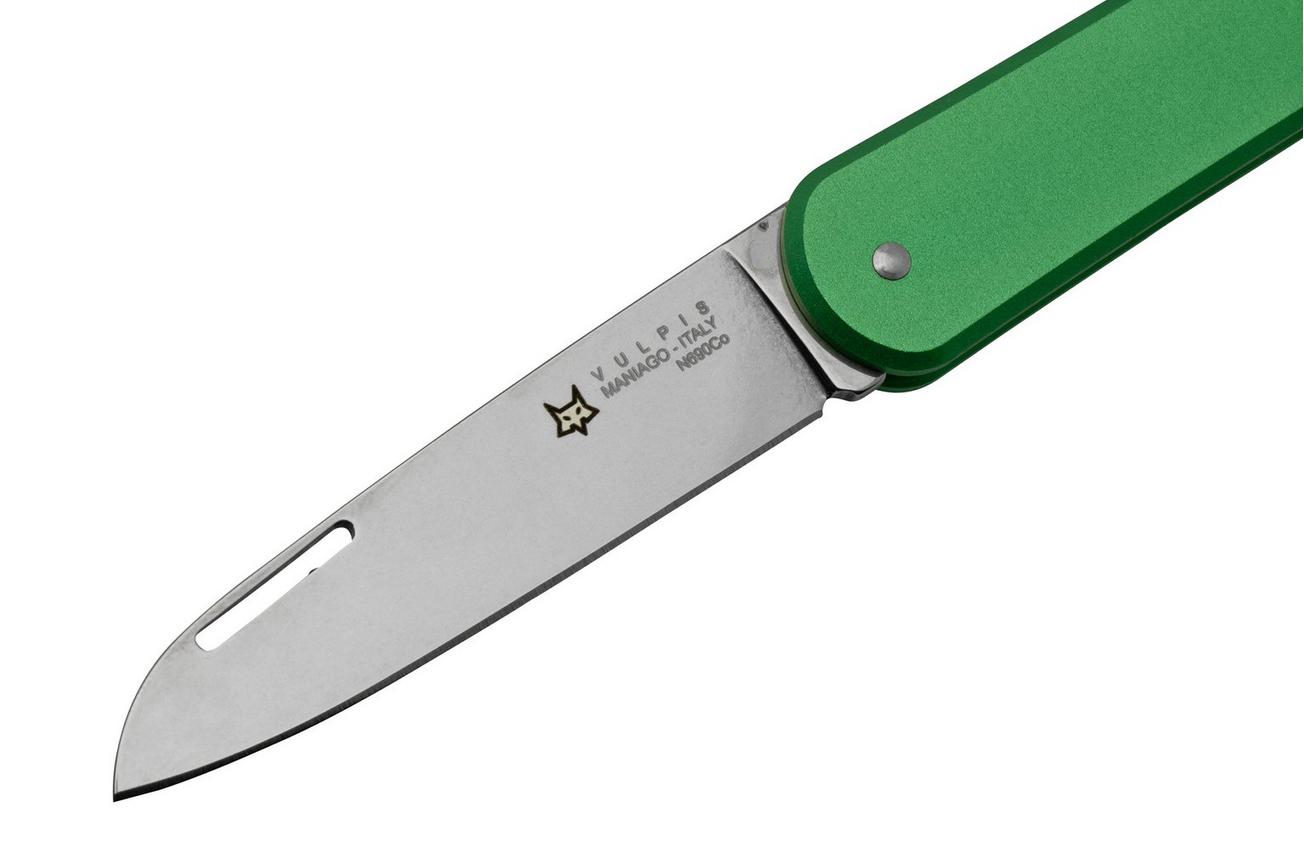 FOX Vulpis FX-VP130OD, N690Co, Aluminium OD Green, zakmes