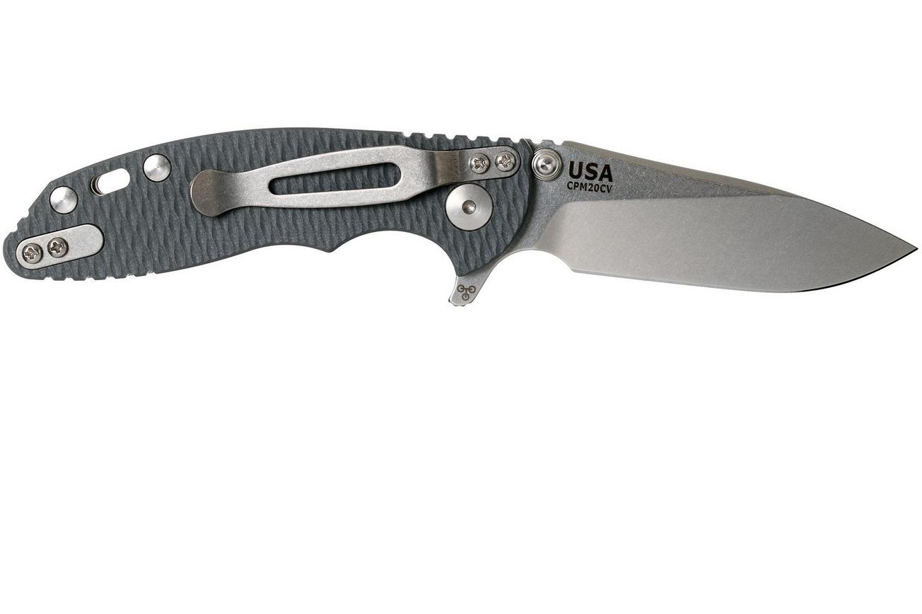 Rick Hinderer XM18 3” Skinny Slicer Linerlock, Grey G10 zakmes