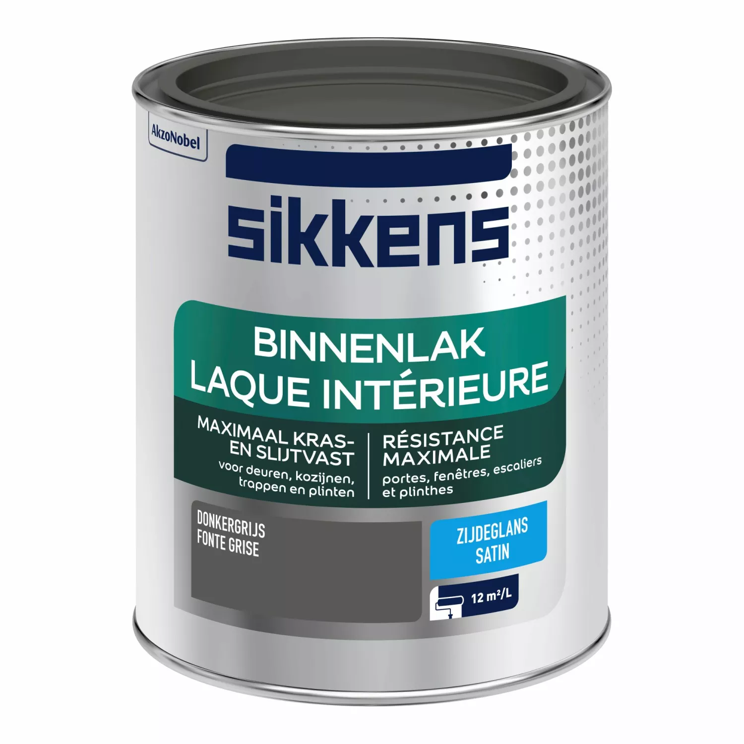 Sikkens Binnenlak Zijdeglans - Donkergrijs - 750ml