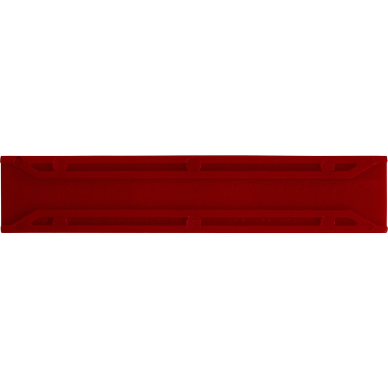 Kunststof tunnelblokje 20x3mm Rood