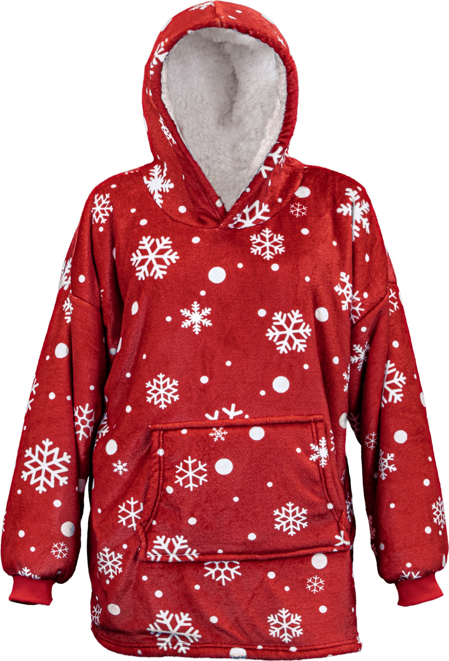 Unique Living hoodie Xmas rood onesize