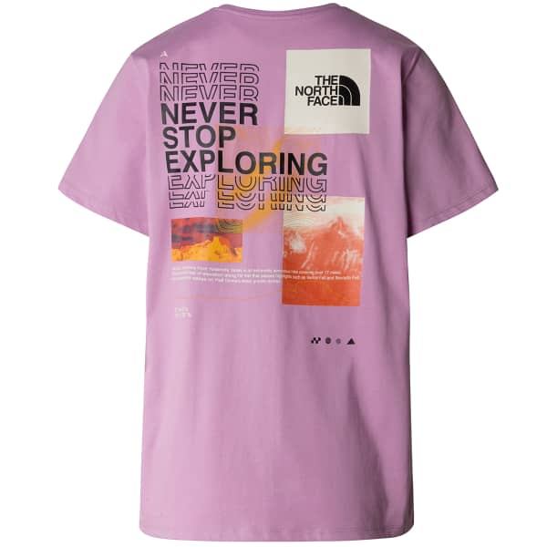 T-shirt THE NORTH FACE W FOUNDATION MOUNTAIN GRAPHIC TEE MINERAL PURPLE