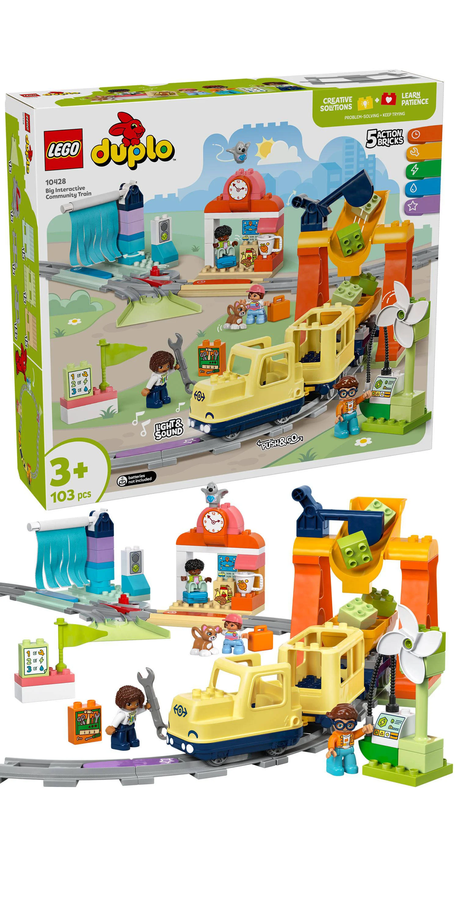 LEGO Stad Grote interactieve buurttrein set 10428