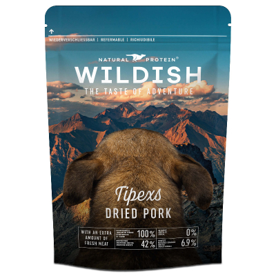 Wildish Dog Tipexs Dried Pork Hundesnack 60g